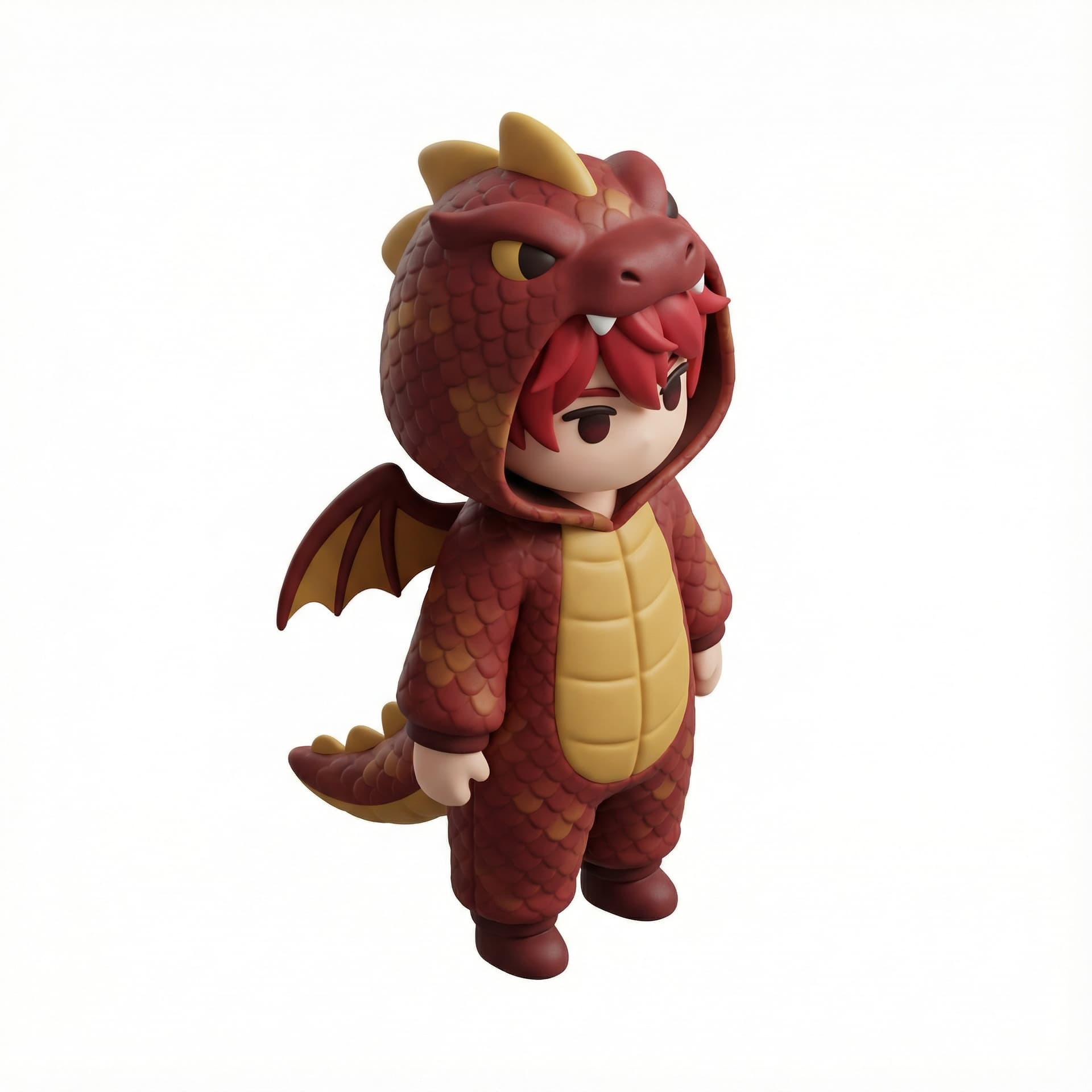 3D isometric icon: Sylus from LADS , dragon costume 