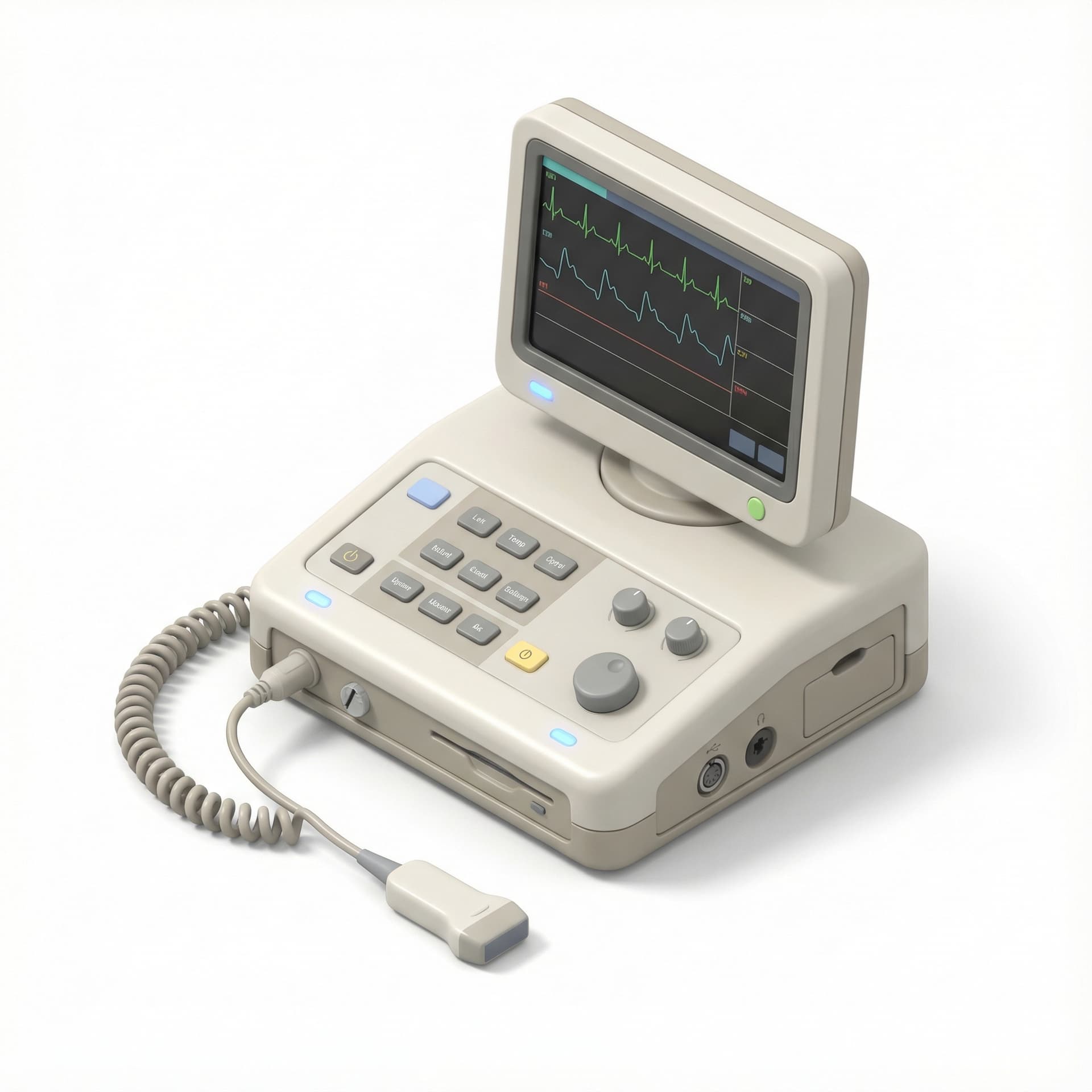 3D isometric icon: a medical electronic system icon